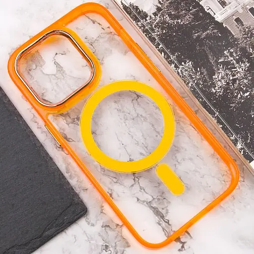 Чохол Epik TPU Iris with MagSafe для Apple iPhone 13 Pro 6.1 Помаранчевий - фото 5