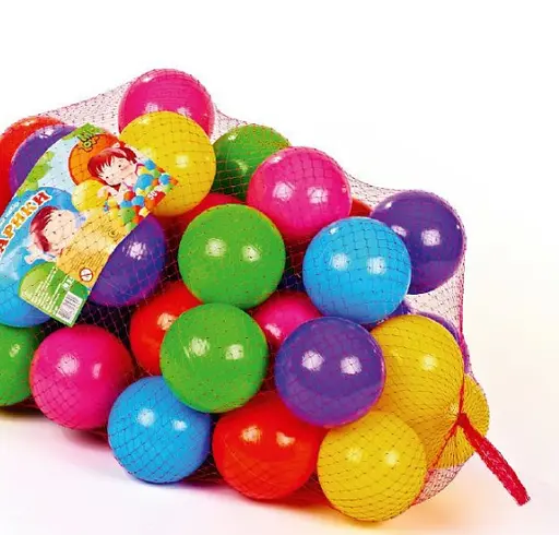 Кульки великі м’які, 90 мм, 50 шт. в сітці, МЗ, 19107 - фото 3