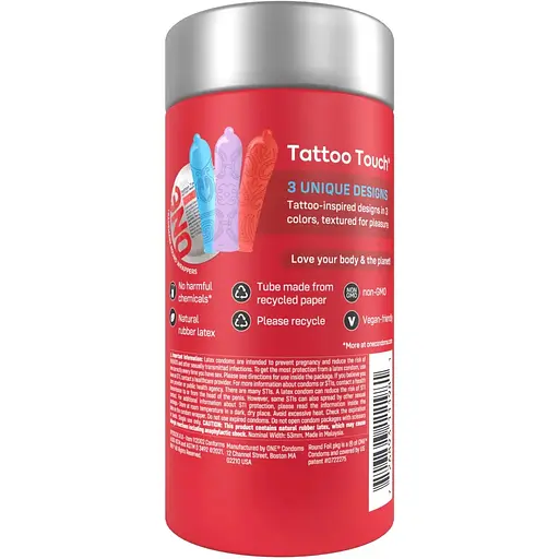 Презервативи One Tattoo Touch 12 шт. - фото 3