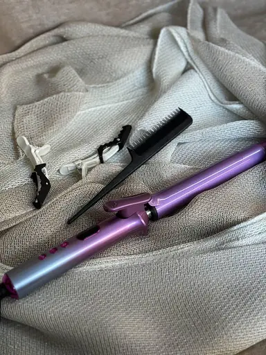Плойка для волос Rozia HR865 плойка щипцы быстрый нагрев Фиолетовый 56 Вт - фото 3