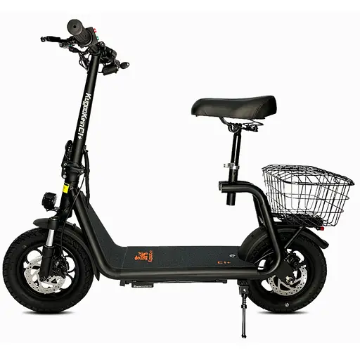 Электросамокат KUGOO Kirin C1+ Plus 18Ah 1000W с сидением и усиленной корзинкой - фото 1