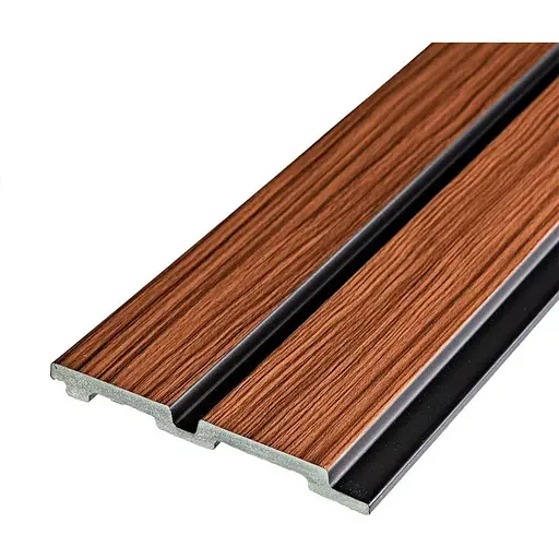 Рейка декоративна Wall Sticker PS 2900х120х12 мм Темний дуб SW-00001746