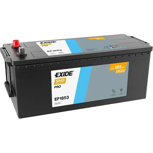 Акумулятор Exide Power PRO 185Ah бокова(+/-) (1150EN) (513х223х223) EF1853