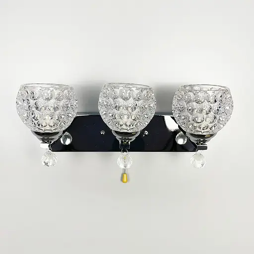 Вишукане бра у корпусі кольору чорний хром Line F Арт. 10132/3  - фото 1