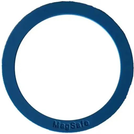 Пластина-кільце для MagSafe тримачів металева (+скотч) Silicone синій - фото 1