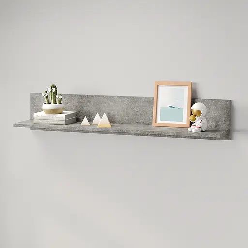 Полиця відкрита MebelStar Лілу 110x22x20 см Бетон (MBS-1355) - фото 2