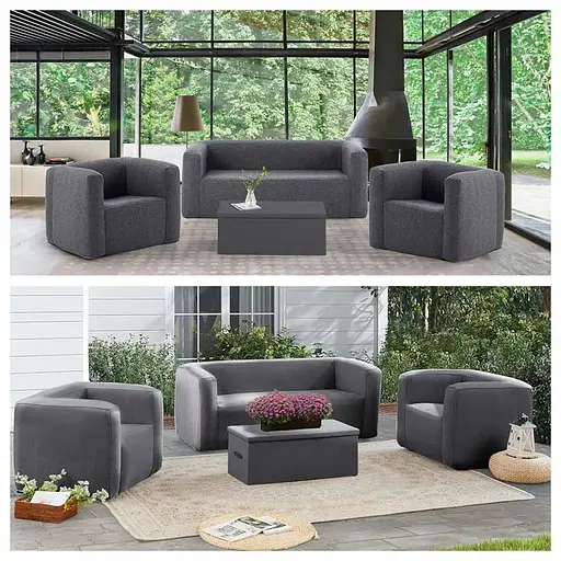 Надувной диван Wall Sticker SW-00002293 серый - фото 9