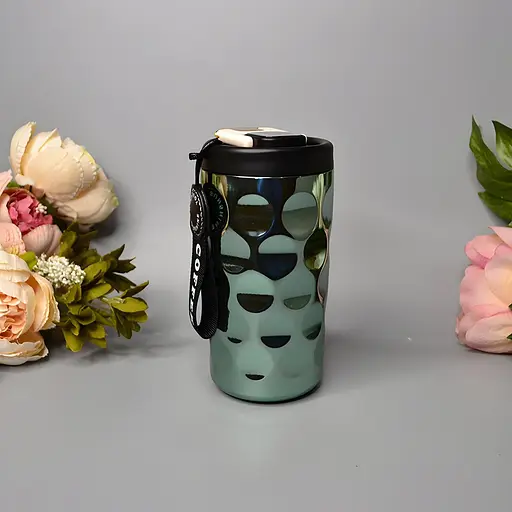 Термочашка для кави та чаю з дисплеєм температури 410 мл зелена (BC-0376) - фото 6