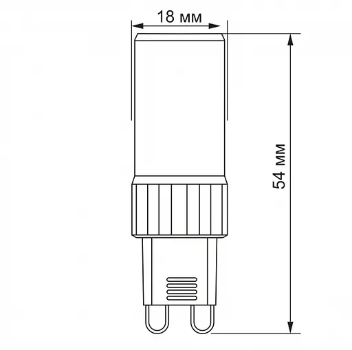 LED лампа VIDEX G9S 4W G9 4100K - фото 3