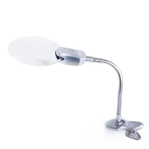 Настольная лупа на прищепке для рукоделия, 2.5X увеличение, диаметр 90 мм Magnifier 4B-4 - фото 3