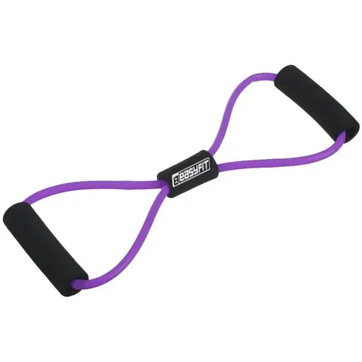 Еспандер EasyFit вісімка трубчастий фіолетовий (EF-3947-V) - фото 1