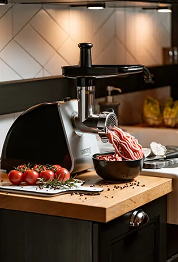 Мясорубка электрическая №8 1600Вт + насадка на колбасу Camry CR 4812 - фото 8