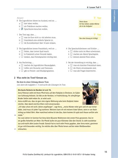 Fit furs Goethe-Zertifikat A2 Fit in Deutsch Lehrbuch mit Audio-CD - фото 5