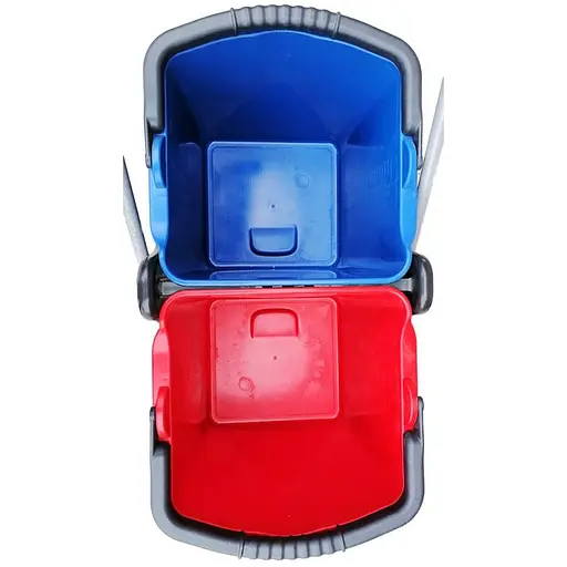 Візок для прибирання Planet 2 відра по 25 л з віджимом (00-00010249) - фото 4