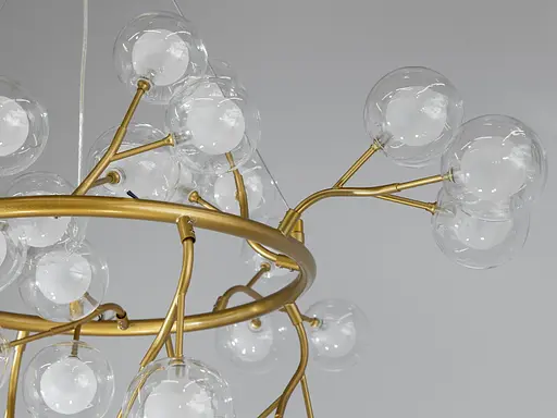 Розкішні новинки 2024 підвісна люстра в залу "Світлячок", 36 ламп - фото 3