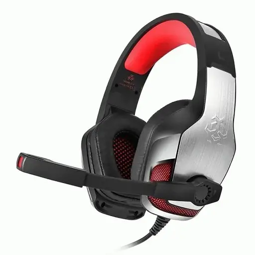 Дротова ігрова гарнітура Hunterspider Gaming with LED V4, USB, 3.5mm, 2.2m, silver