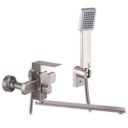 Смеситель для ванны Zerix LR72233 LL1470 Нержавеющая сталь - фото 1