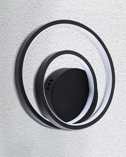 Бра, настінний світильник Goldlux 331854 Zefira LED 1x15W 4000K 1800Lm IP20 чорний - фото 2