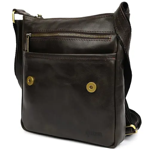 Чоловіча шкіряна сумка A5 через плече TARWA 22х25.5х4 см sum0028338 - фото 8
