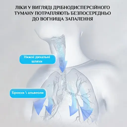 Меш небулайзер/ інгалятор ультразвуковий ручний від мрежі/ батарейок Nebulizer N1 білий - фото 3