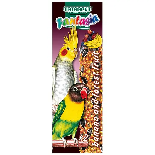 Колосок TatraPet Fantasia для средних попугаев банан/фрукты 18-19 см 90 г 2 шт.