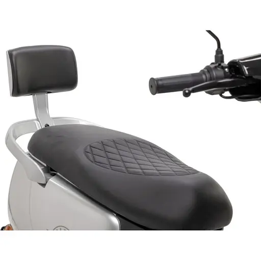 Электроскутер Двухместный Crosser CR14 (1000W, 72V/24Ah) Серый  - фото 5