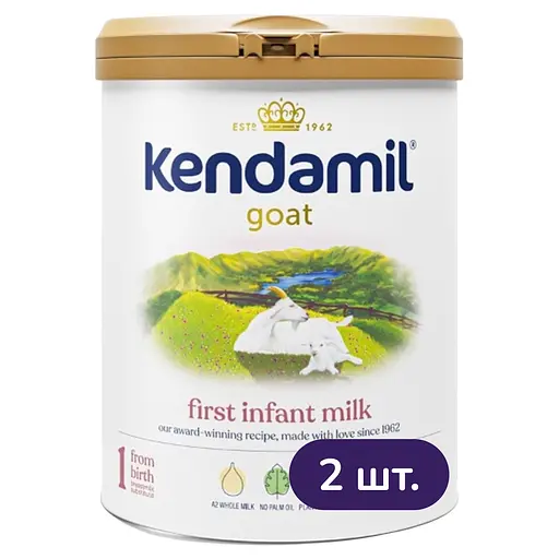 Суха суміш Kendamil Goat 1 на козячому молоці 0-6 міс. 1.6 кг (2 шт. х 800 г) - фото 1
