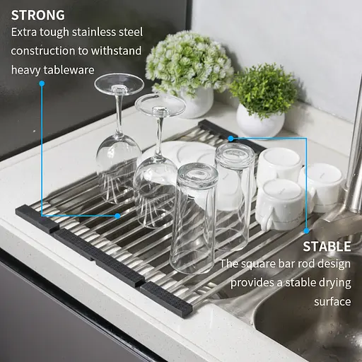 Нержавіючий килимок для мийки дизайнерський Nett KH-16 (45) - фото 3