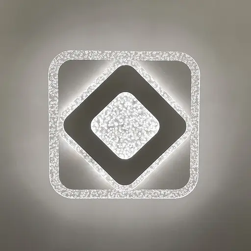 Потолочный или настенный светильник Ø 20 см с прозрачным акрилом с пузырьками Line F Арт. 2230-200 Q WT - фото 4