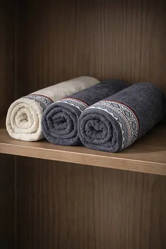 Набір турецьких рушників для ванної 2 шт (100х150 см, 50х90 см) TC303376211 - фото 2