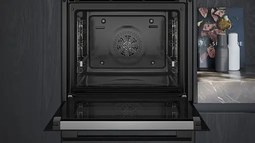 Духова шафа Siemens електрична 71 л, A+, дисплей, конвекція, піроліз, телескопічні направляючі, нержавіюча сталь - фото 5