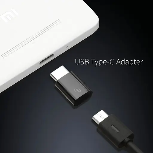 Адаптер переходник Xiaomi USB Type-C to Micro USB Adapter Black (SJV4065TY) - фото 3