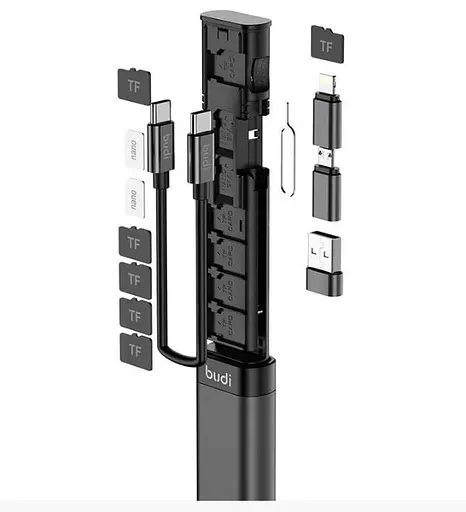Універсальний смарт-адаптер Budi (карта пам'яті, кабель передачі даних, USB-бокс) - фото 6