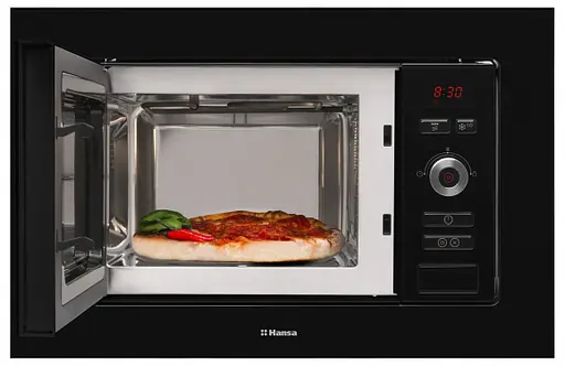Микроволновая печь Hansa встраиваемая 20л 800Вт гриль дисплей черный - фото 6