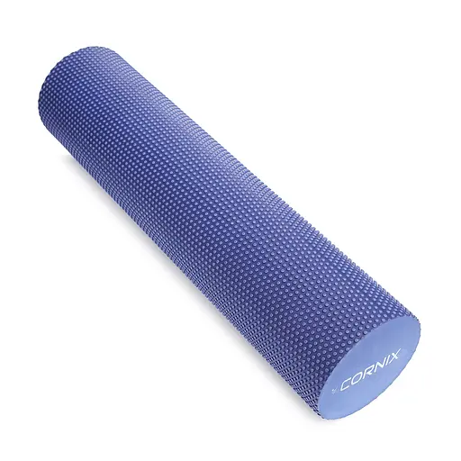 Масажний ролик Cornix EVA+ 60 x 15 см (валик, ролер) XR-0309 Navy Blue - фото 4