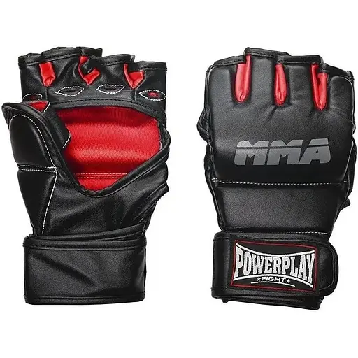 Рукавиці для MMA Power Play 3053, Red/Black - S/M