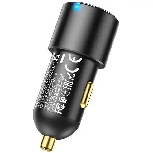 Автомобильное зарядное устройство Hoco NZ6 USB/2Type-C 45W 3.0A - фото 2