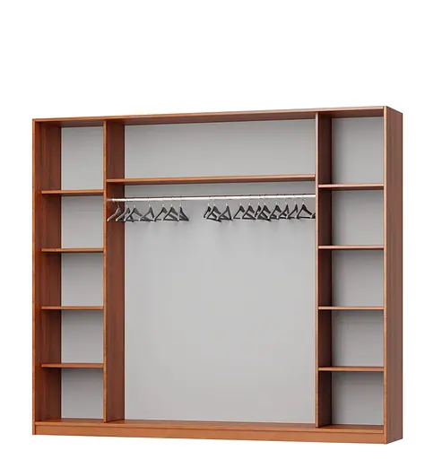 Шкаф-купе трехдверный MebelStar Комбо AL 2ДСП/Зеркало 250x60x210 см Кашемир (MBS-3365) - фото 2