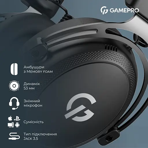 Игровые наушники GamePro Asgard Skald Origin HS850B Black [150892] - фото 14