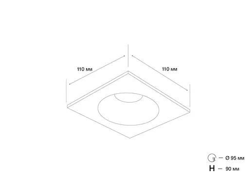 Точковий світильник MJ-Light SL7469-3-12W BK 3000K - фото 2