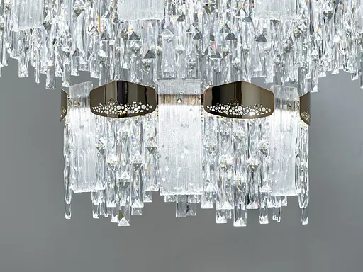 Незабутня новинка, кришталева світлодіодна люстра,11 Вт, золото - фото 3