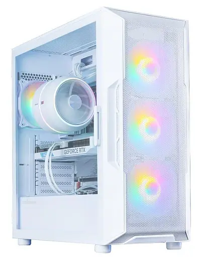 Корпус Zalman I3 Neo V2 Tempered Glass без БЖ White (I3NEOV2WHITE) - фото 1