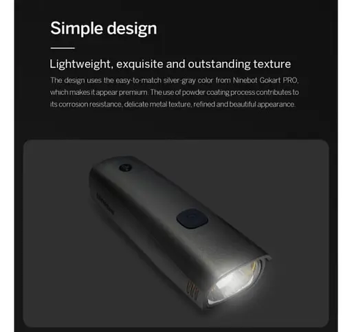 Фара Xiaomi Ninebot светодиодная универсальная [59106] - фото 5