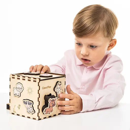 Кубик-сортер GoodPlay Фермерский мир (CUB-4-006) - фото 9