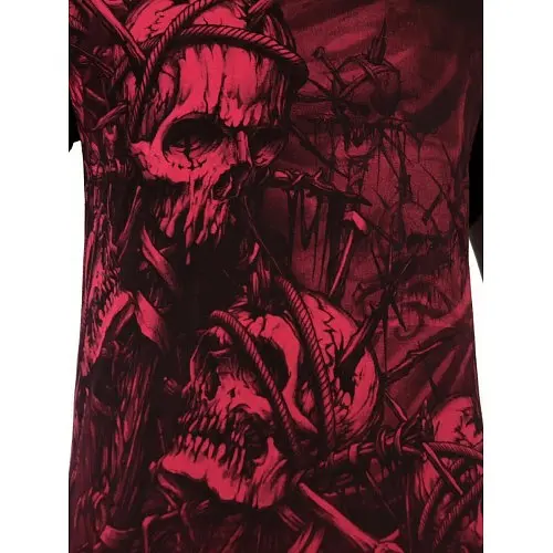 Футболка Xtreme Couture by Affliction T-Shirt Headhunter Red Tattoo Biker 4XL - фото 4