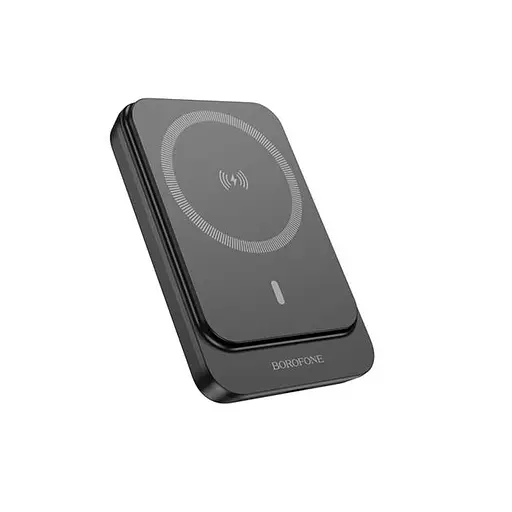 Павербанк магнітний із бездротовим зарядним Borofone BJ63A Nimble PD20W magnetic 10000mAh чорний - фото 1