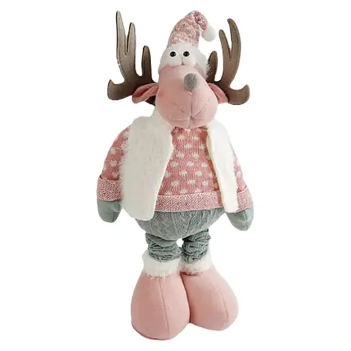 Новогодняя декоративная игрушка C 67880 с телескопическими ножками, олень.