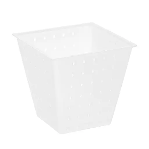 Форма для виготовлення м'яких, вершкових, розсольних та сирів з пліснявою «Пірамідка» 0.4 л (фета, бринза, камамбероподібні, брі), Kitchette Білий 85866 - фото 7