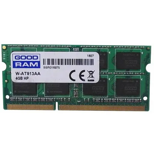 Оперативна пам'ять для ноутбука Goodram SO-DIMM DDR3 4GB 1333MHz PC3-10600 Б/В