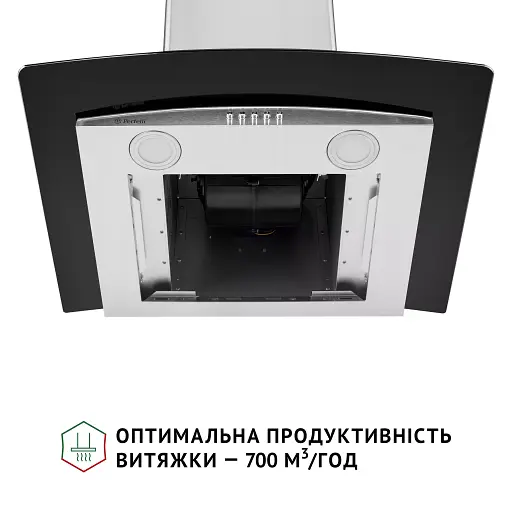 Вытяжка декоративная со стеклом PERFELLI GRASSI 6HMX INOX - фото 8